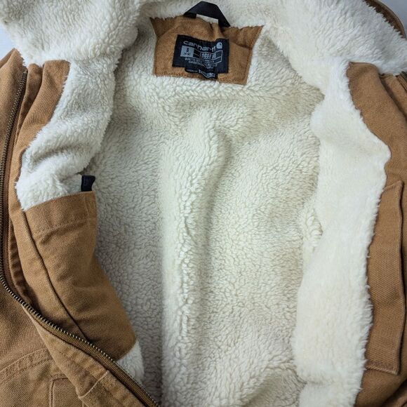 Carhartt Wildwood Jacket Small Beth Dutton Yellowstone 100815 Sherpa Lined Loose - Picture 8 of 12